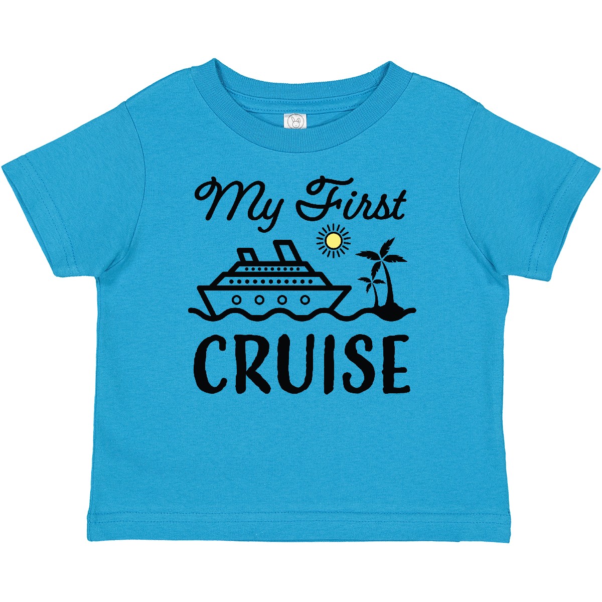 Inktastic My First Cruise With Cruise Ship And Palm Trees Baby T-Shirt 1st Sun - Picture 9 of 10