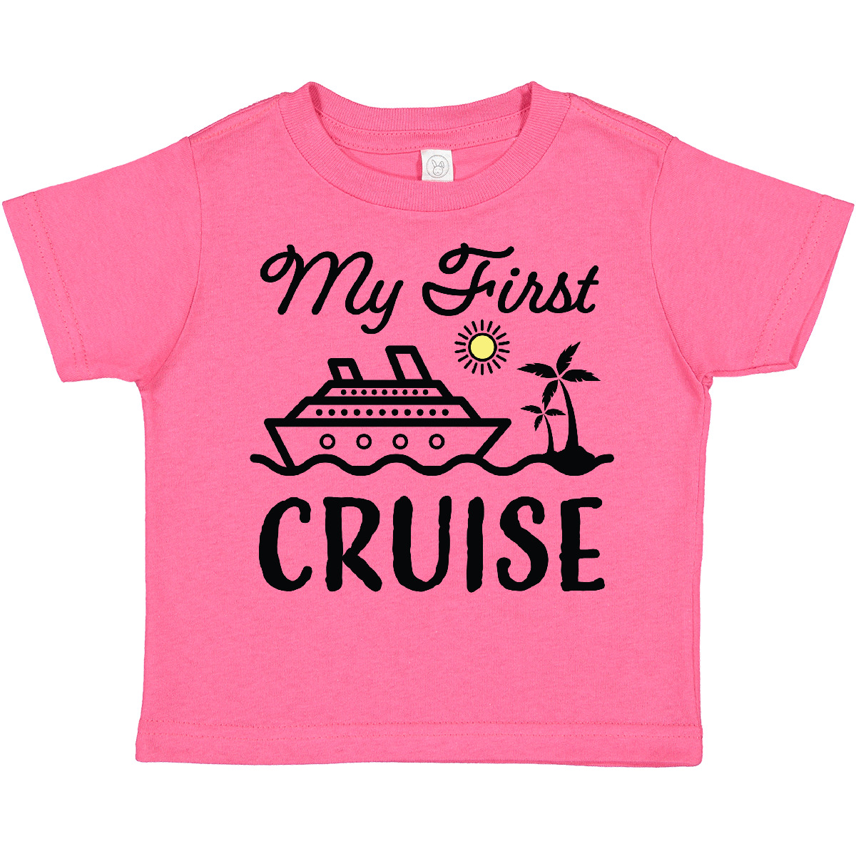 Inktastic My First Cruise With Cruise Ship And Palm Trees Toddler T-Shirt 1st - Picture 5 of 11