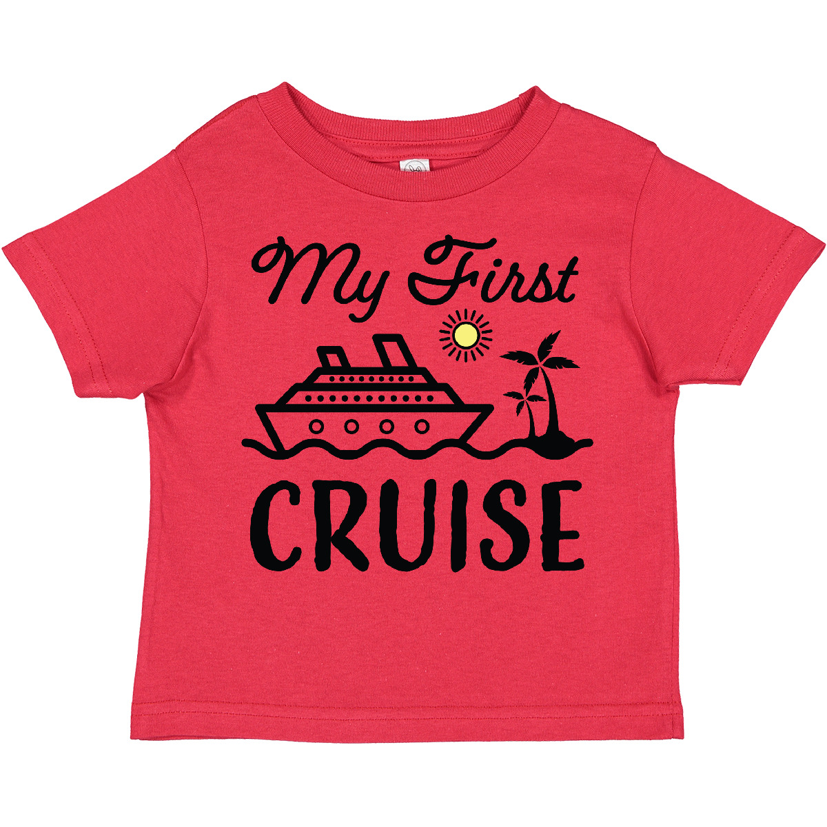 Inktastic My First Cruise With Cruise Ship And Palm Trees Toddler T-Shirt 1st - Picture 8 of 11