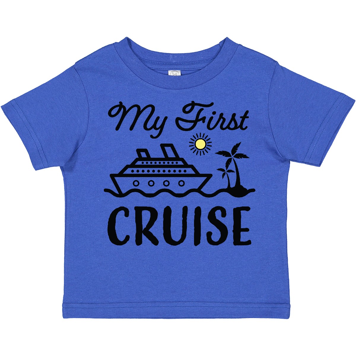 Inktastic My First Cruise With Cruise Ship And Palm Trees Toddler T-Shirt 1st - Picture 9 of 11