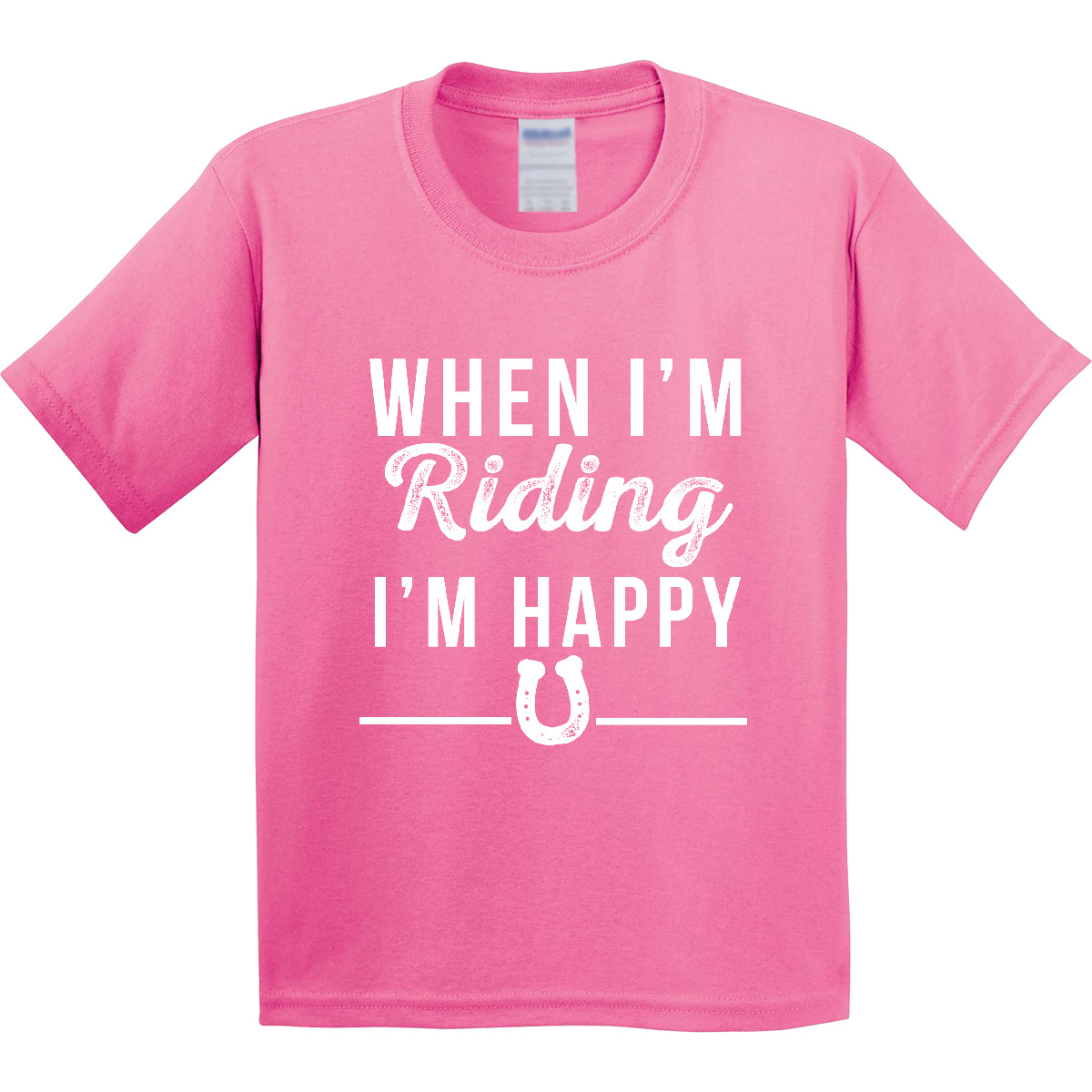 Inktastic Horseback Riding Horse Youth T-Shirt Horses Trainer Tee Kids Children - Picture 2 of 10