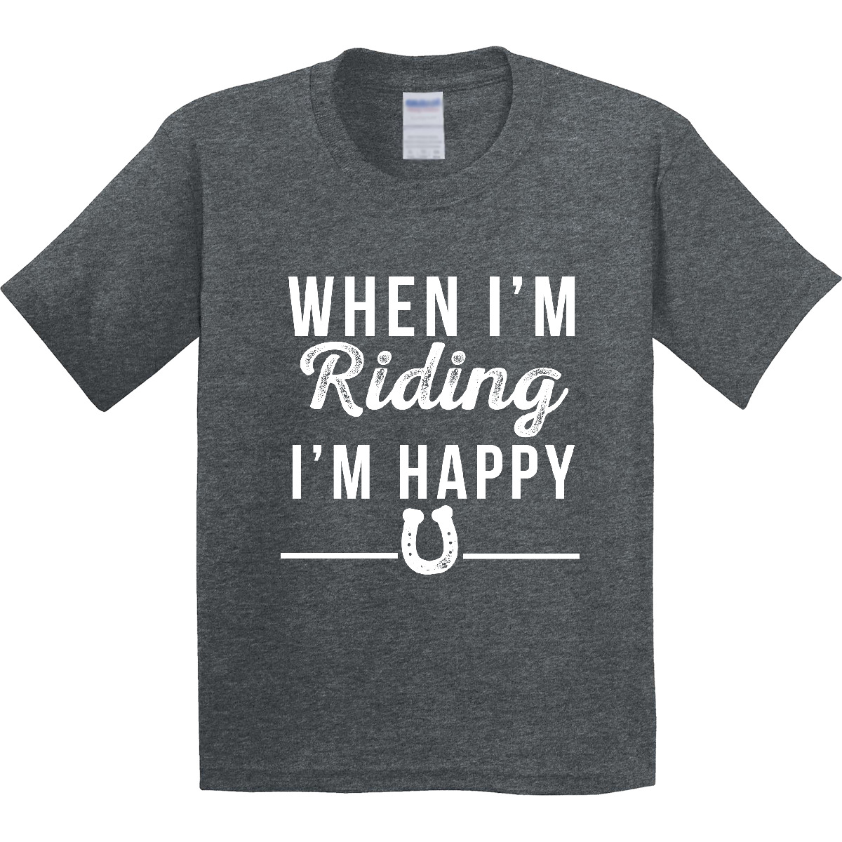 Inktastic Horseback Riding Horse Youth T-Shirt Horses Trainer Tee Kids Children - Picture 8 of 10