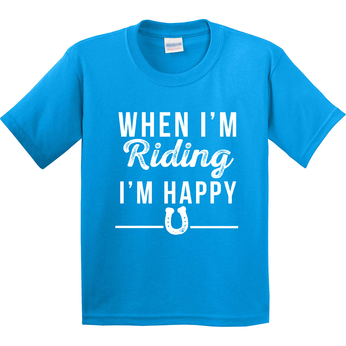Inktastic Horseback Riding Horse Youth T-Shirt Horses Trainer Tee Kids Children - Picture 7 of 10