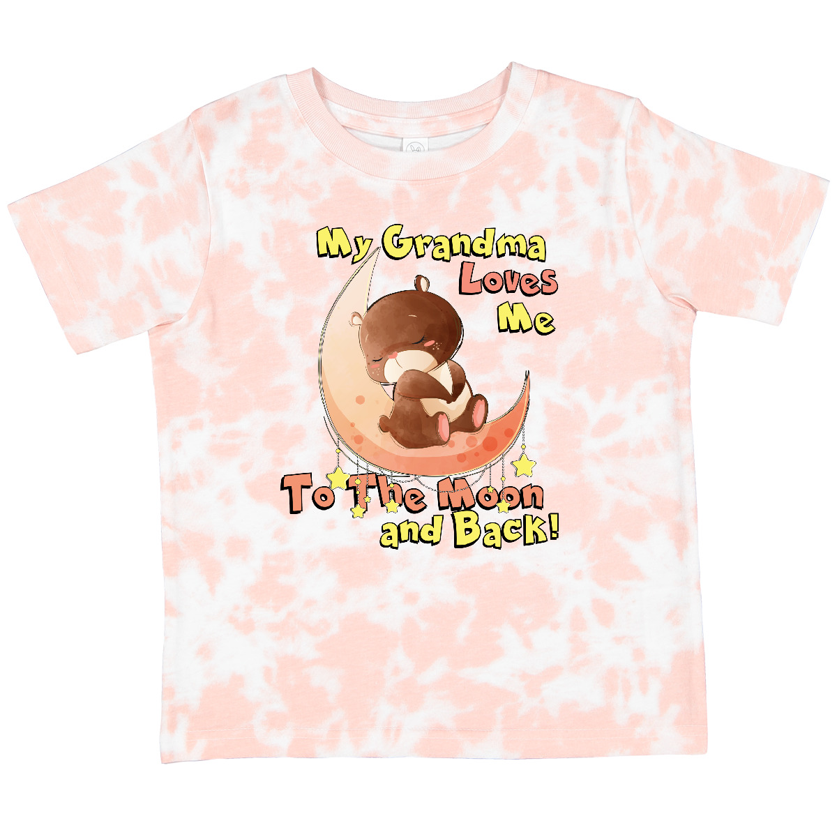 Inktastic My Grandma Loves Me To The Moon And Back Toddler T-Shirt