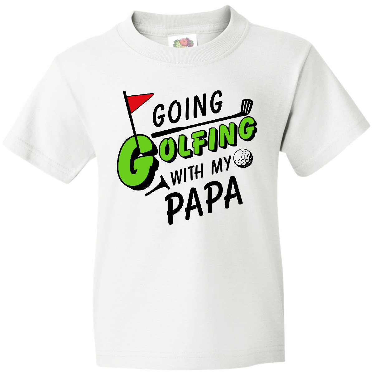 Inktastic Going Golfing With My Papa- Kids Golf Youth T-Shirt Sports Dad Grandpa - Picture 8 of 8
