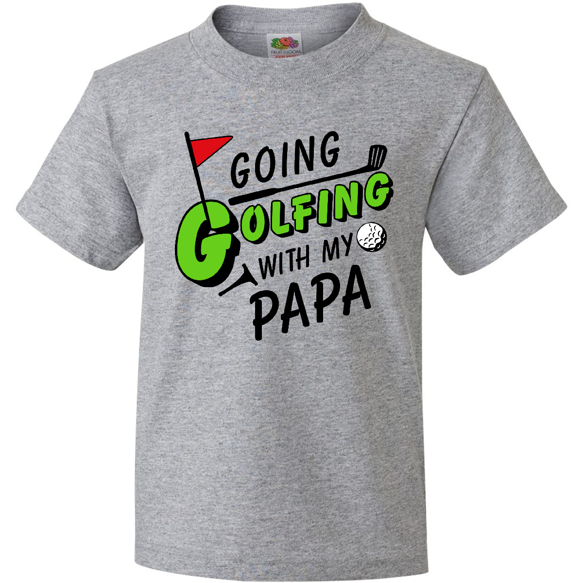 Inktastic Going Golfing With My Papa- Kids Golf Youth T-Shirt Sports Dad Grandpa - Picture 3 of 8