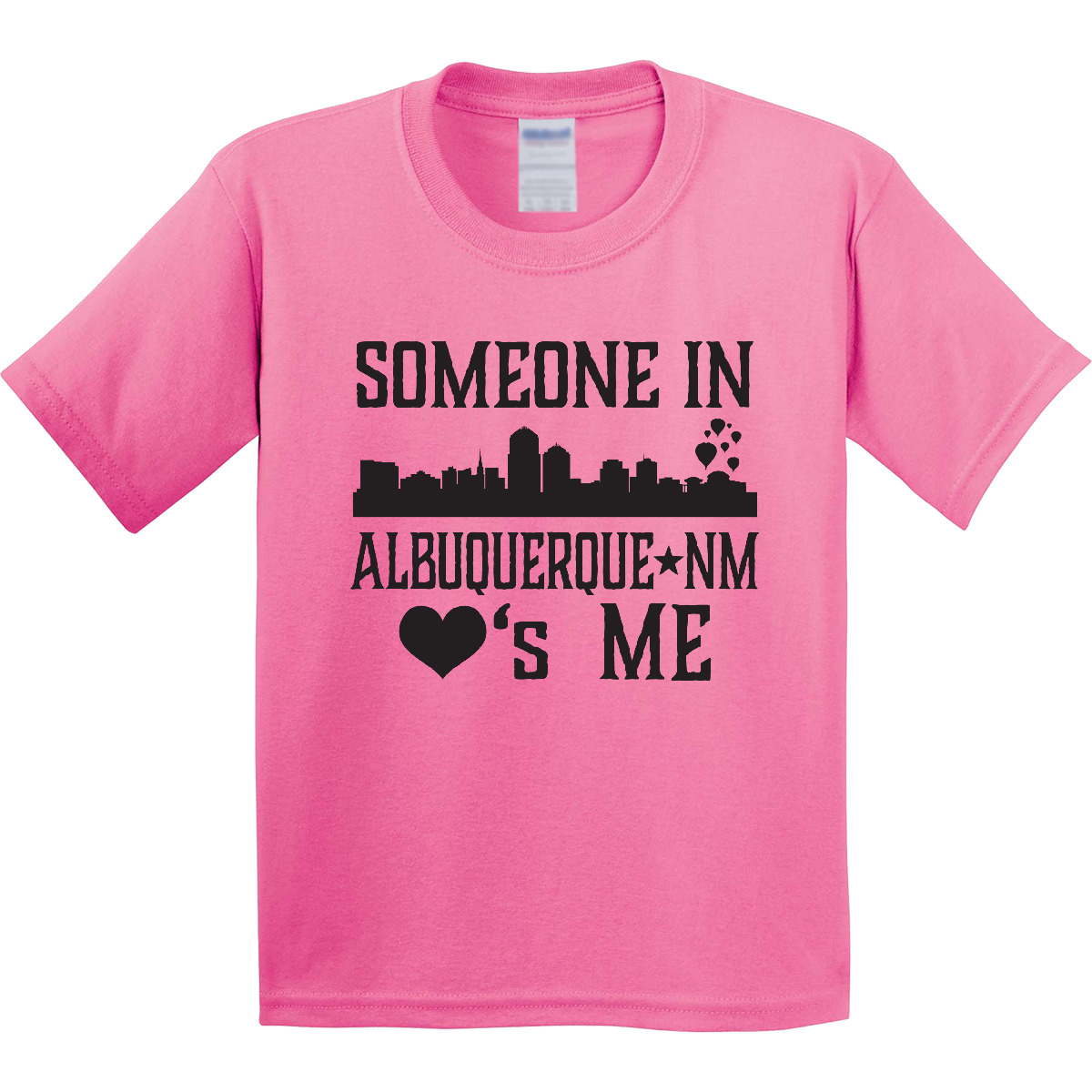 Inktastic Albuquerque New Mexico Someone Loves Me Skyline Youth T-Shirt Cities - Picture 2 of 8