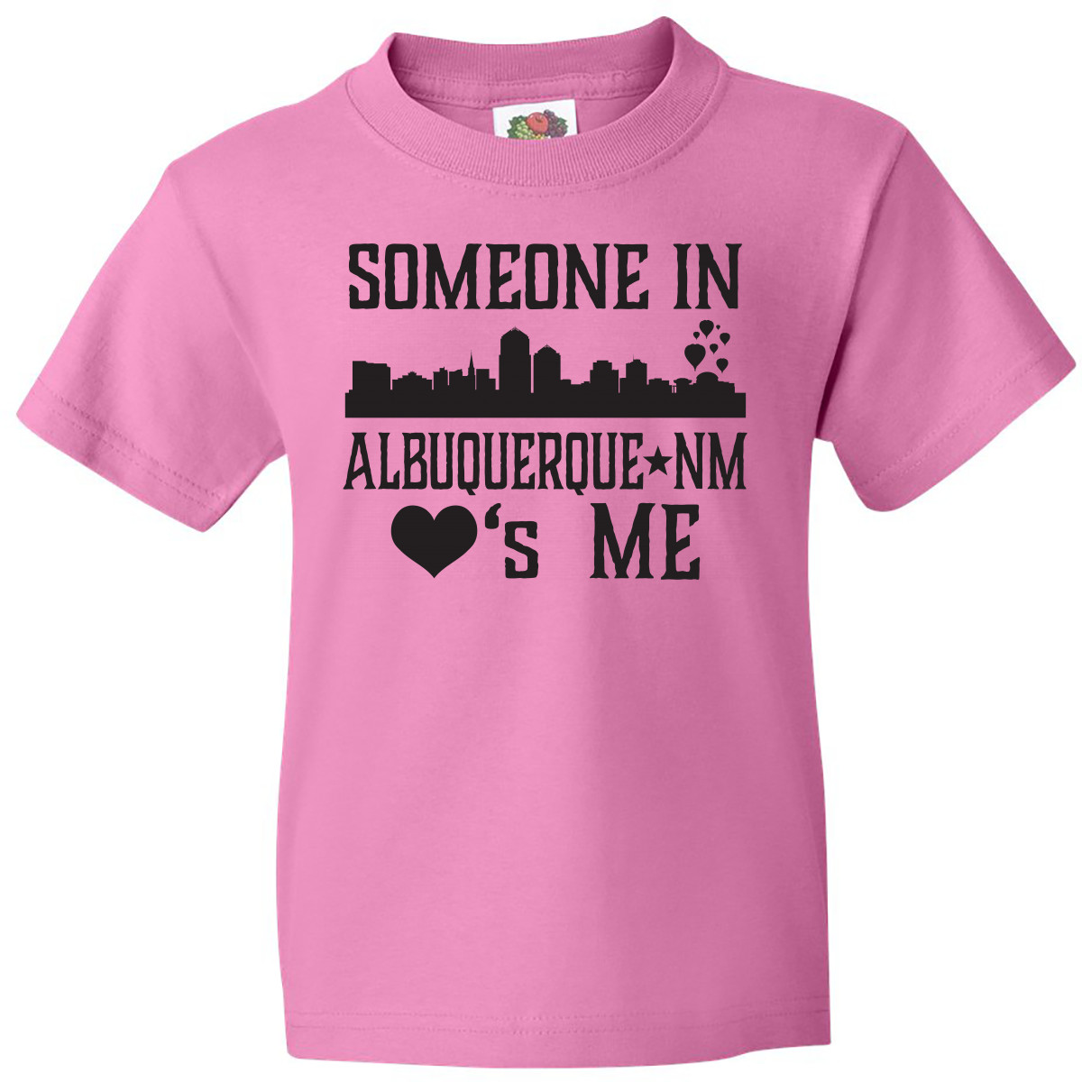 Inktastic Albuquerque New Mexico Someone Loves Me Skyline Youth T-Shirt Cities U - Picture 2 of 9
