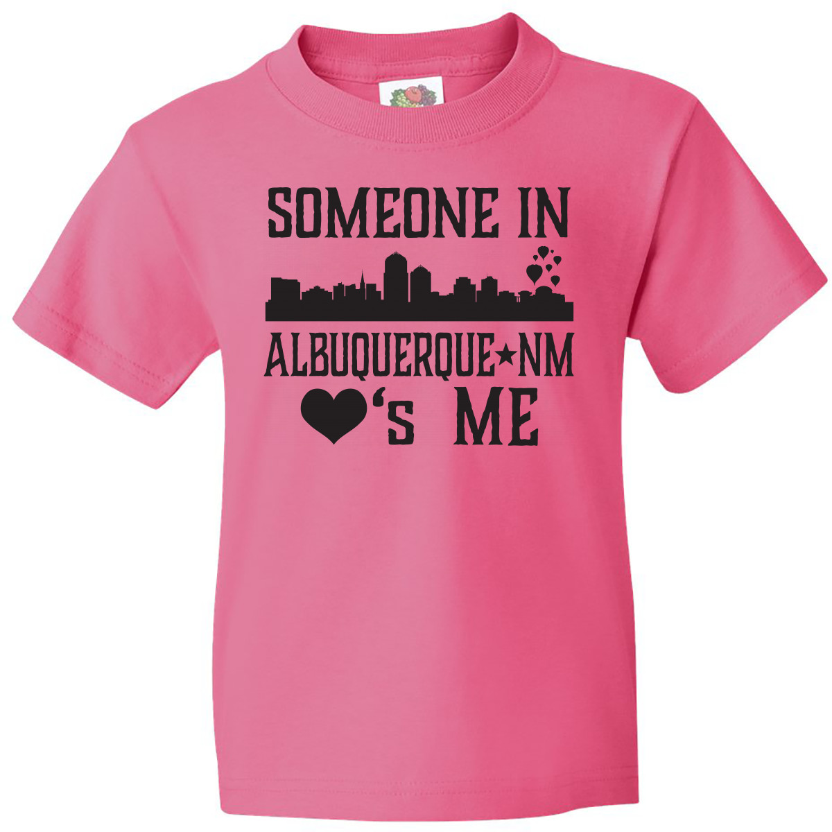Inktastic Albuquerque New Mexico Someone Loves Me Skyline Youth T-Shirt Cities U - Picture 5 of 9
