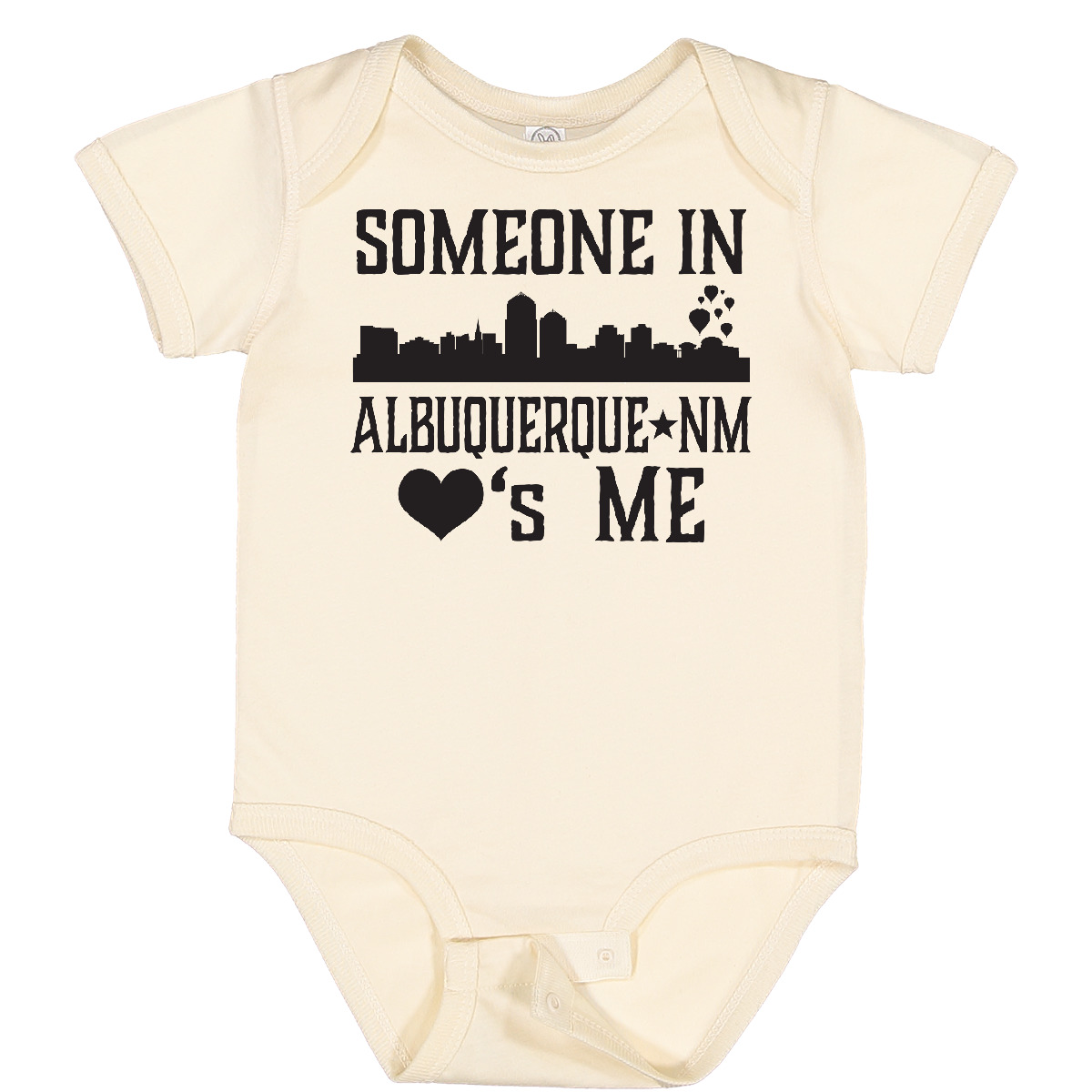 Inktastic Albuquerque New Mexico Someone Loves Me Skyline Baby