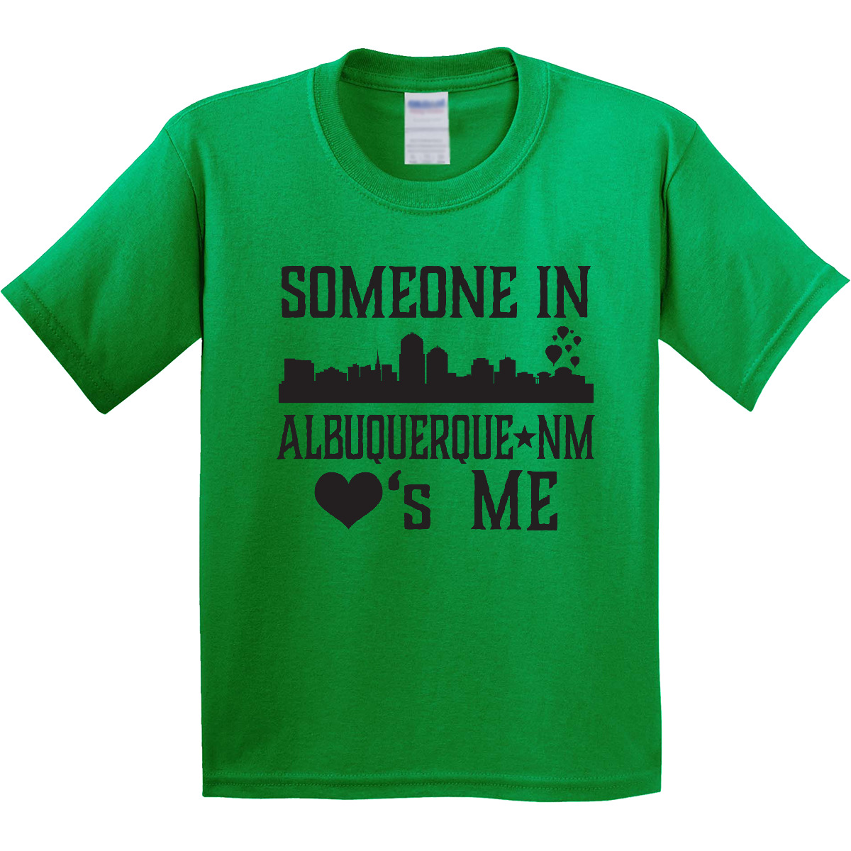 Inktastic Albuquerque New Mexico Someone Loves Me Skyline Youth T-Shirt Cities - Picture 4 of 8