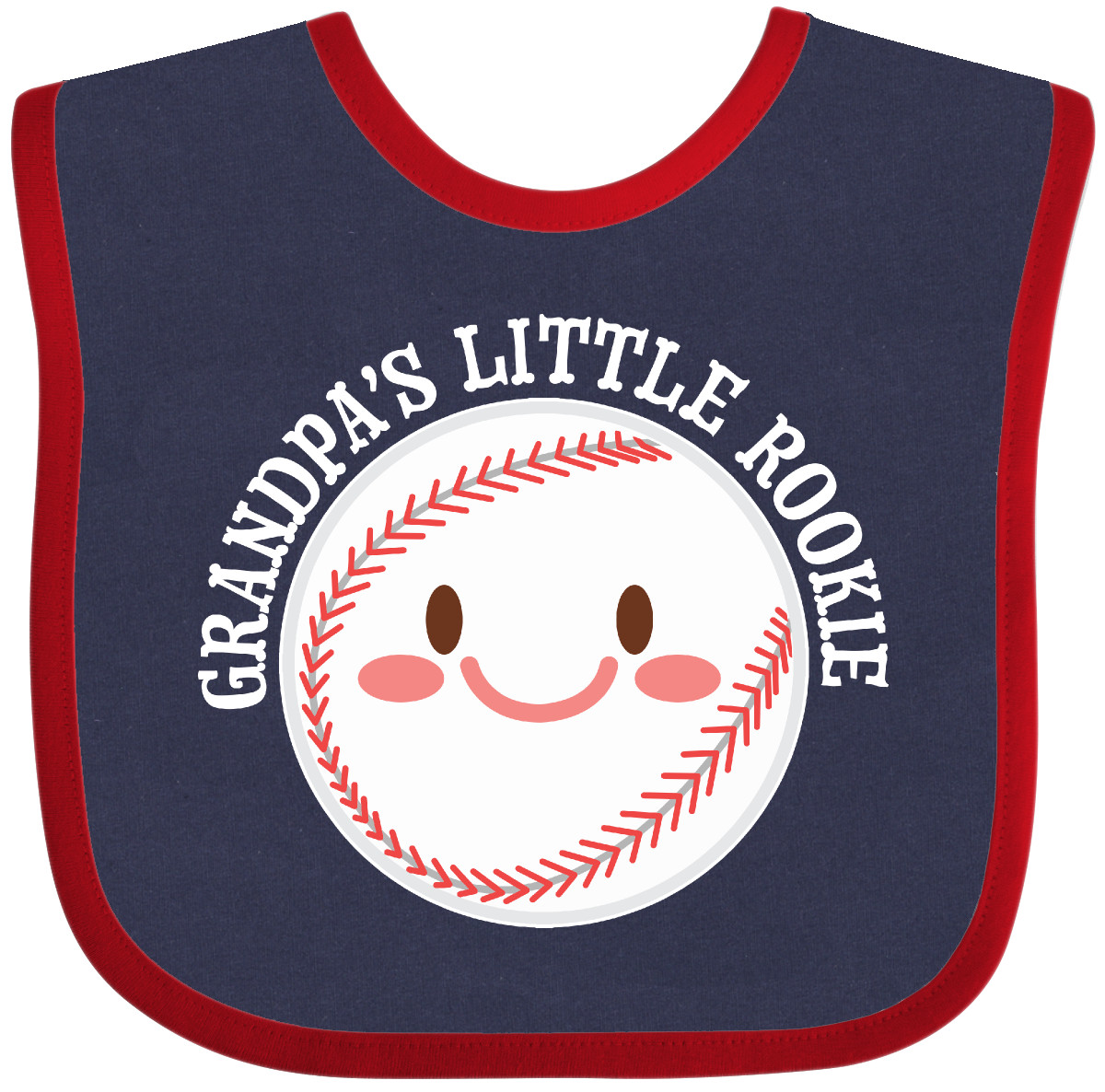 Inktastic Grandpa's Little Rookie- Baseball Baby Bib Sports Kids Grandpa Ball - Picture 8 of 12