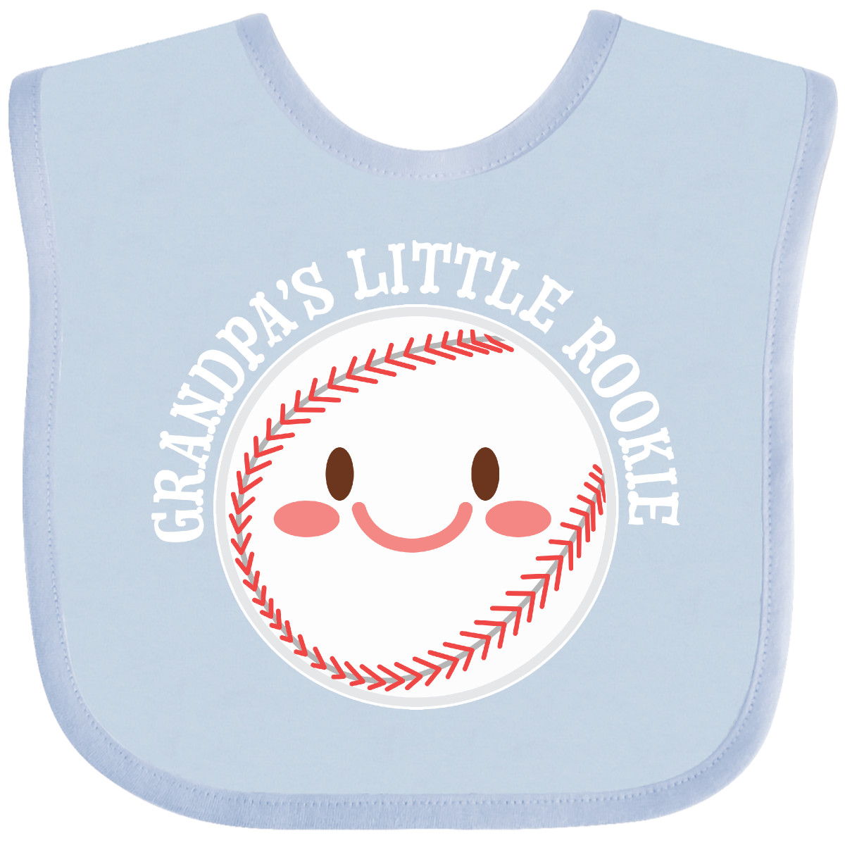 Inktastic Grandpa's Little Rookie- Baseball Baby Bib Sports Kids Grandpa Ball - Picture 7 of 12