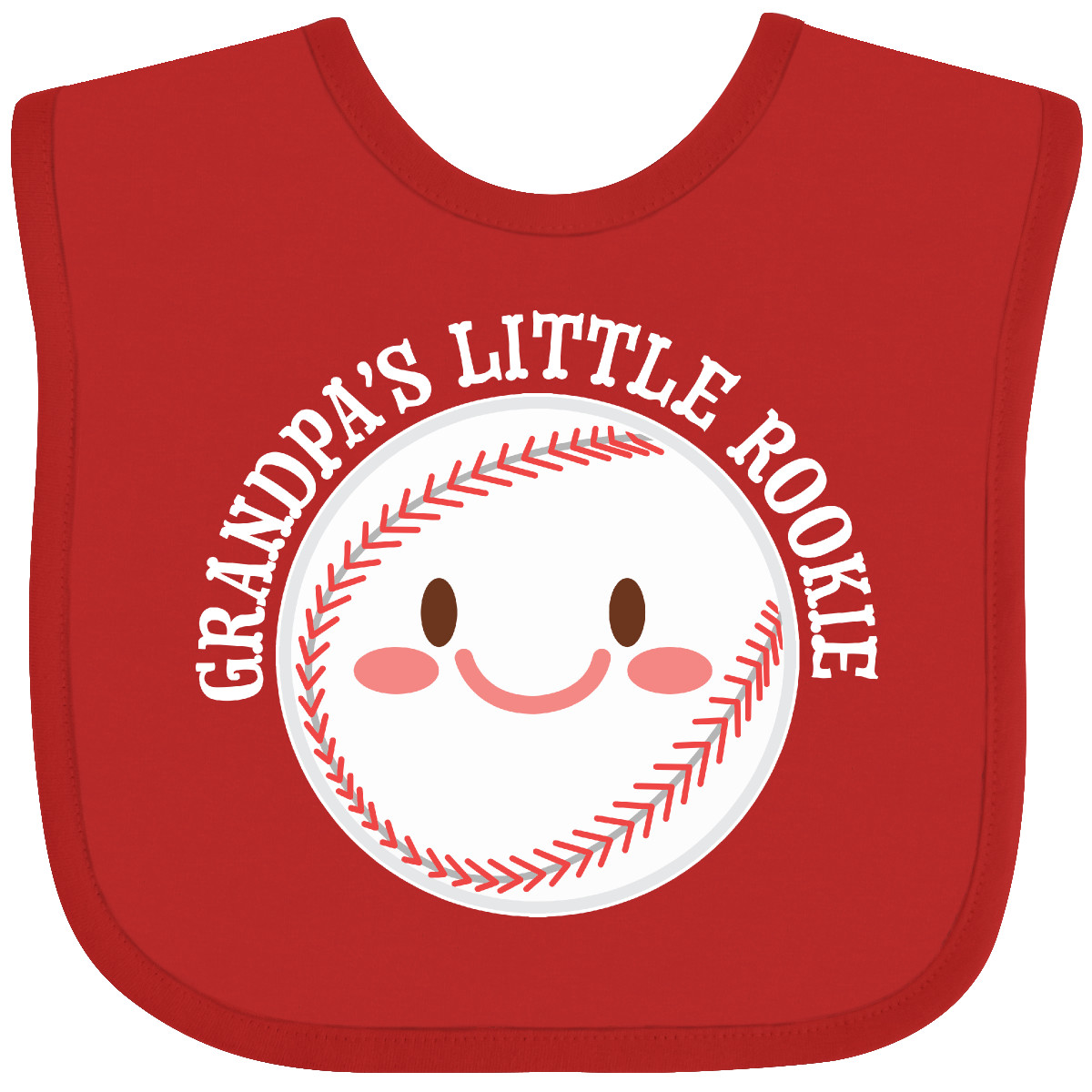 Inktastic Grandpa's Little Rookie- Baseball Baby Bib Sports Kids Grandpa Ball - Picture 9 of 12