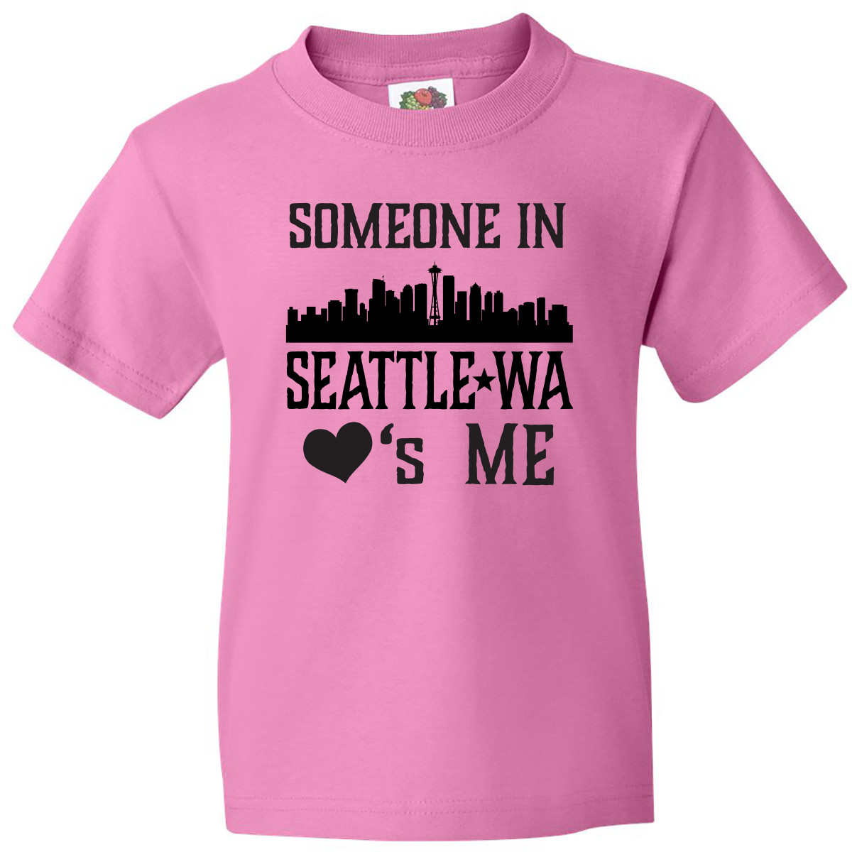 Inktastic Seattle Washington Someone Loves Me Skyline Youth T-Shirt Wa Apparel U - Picture 2 of 9