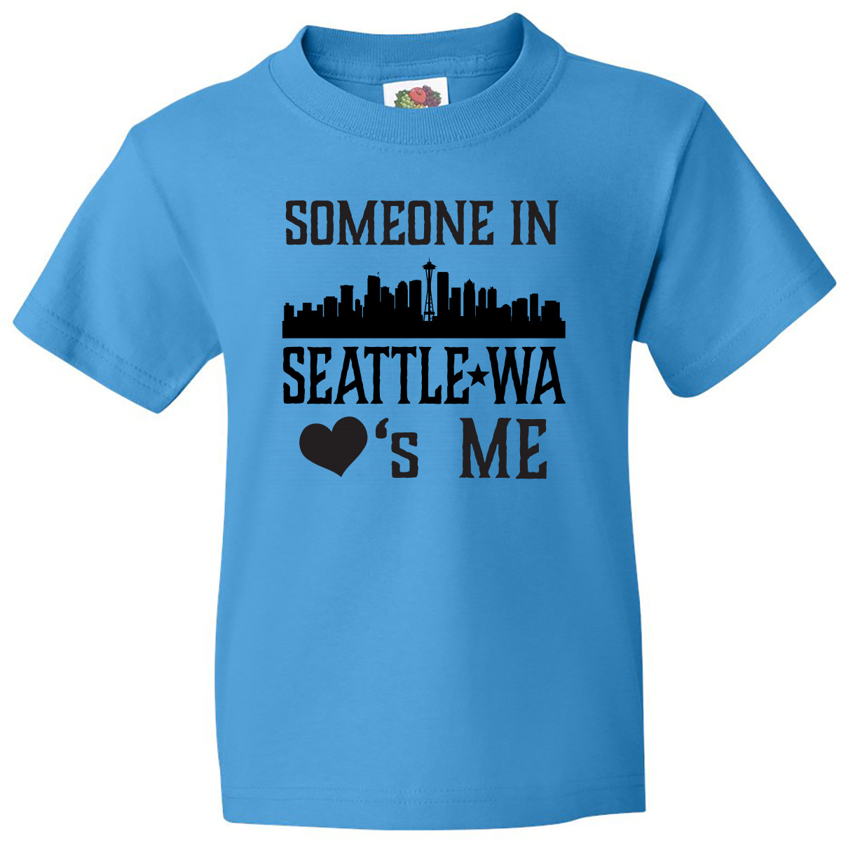 Inktastic Seattle Washington Someone Loves Me Skyline Youth T-Shirt Wa Apparel U - Picture 6 of 9