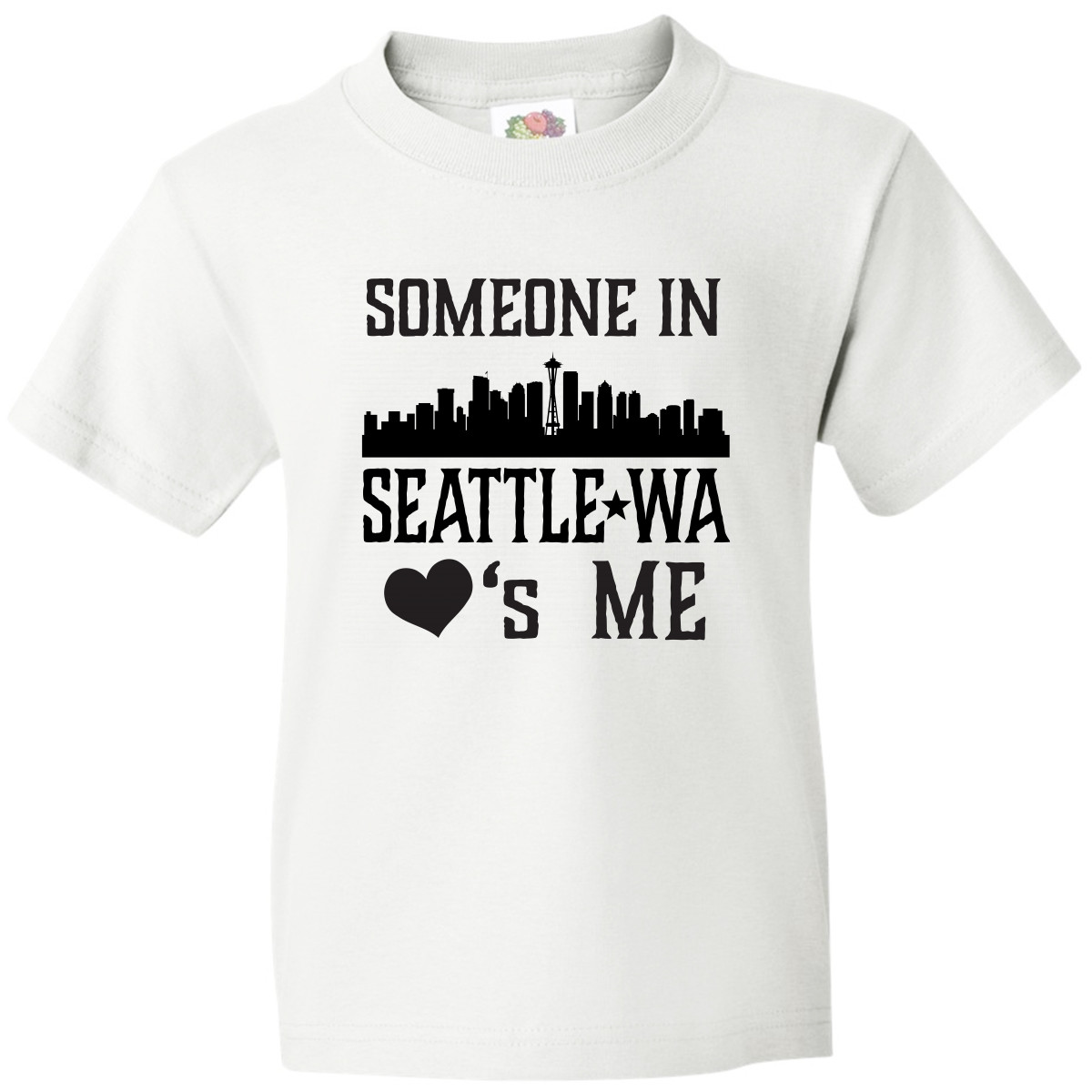 Inktastic Seattle Washington Someone Loves Me Skyline Youth T-Shirt Wa Apparel U - Picture 9 of 9