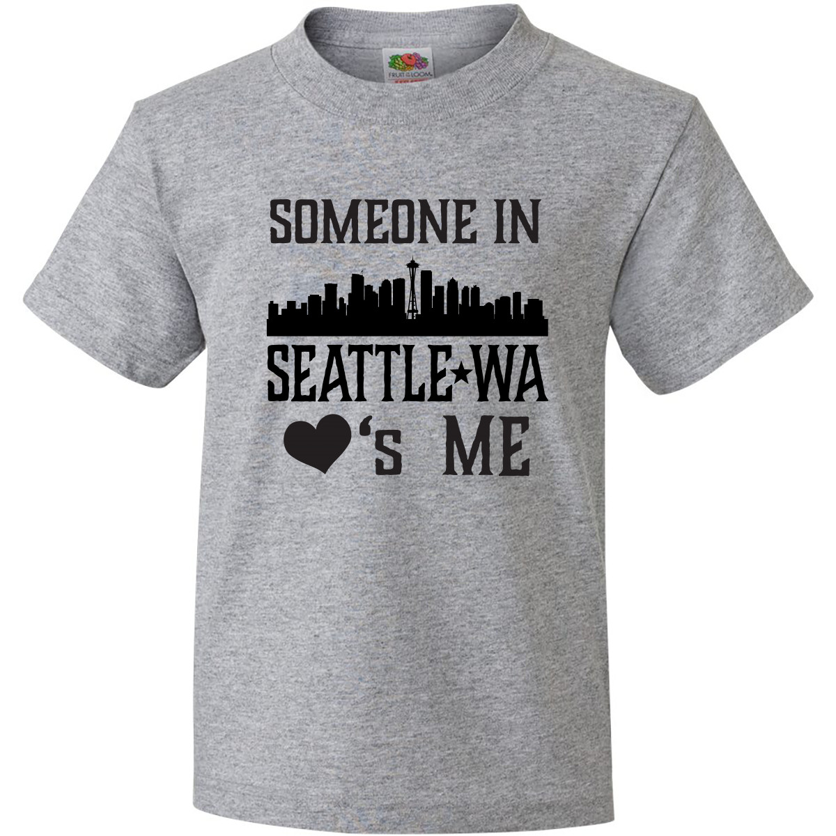 Inktastic Seattle Washington Someone Loves Me Skyline Youth T-Shirt Wa Apparel U - Picture 3 of 9