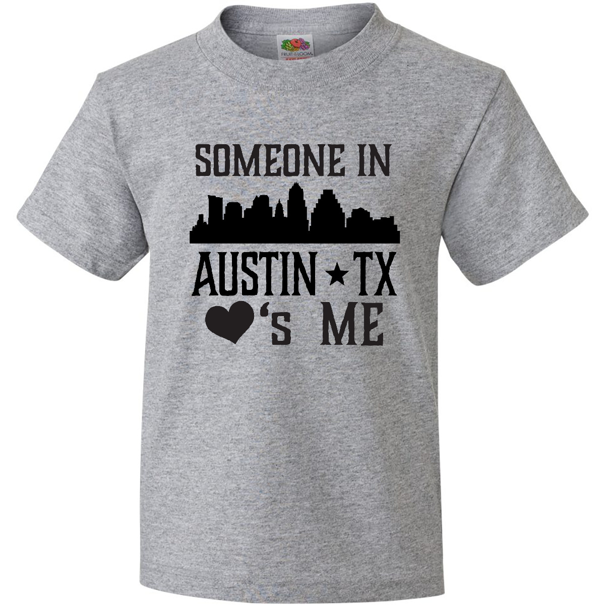 Tシャツ Inktastic Austin Texas Someone Loves Me Skyline Youth T-Shirt Tx