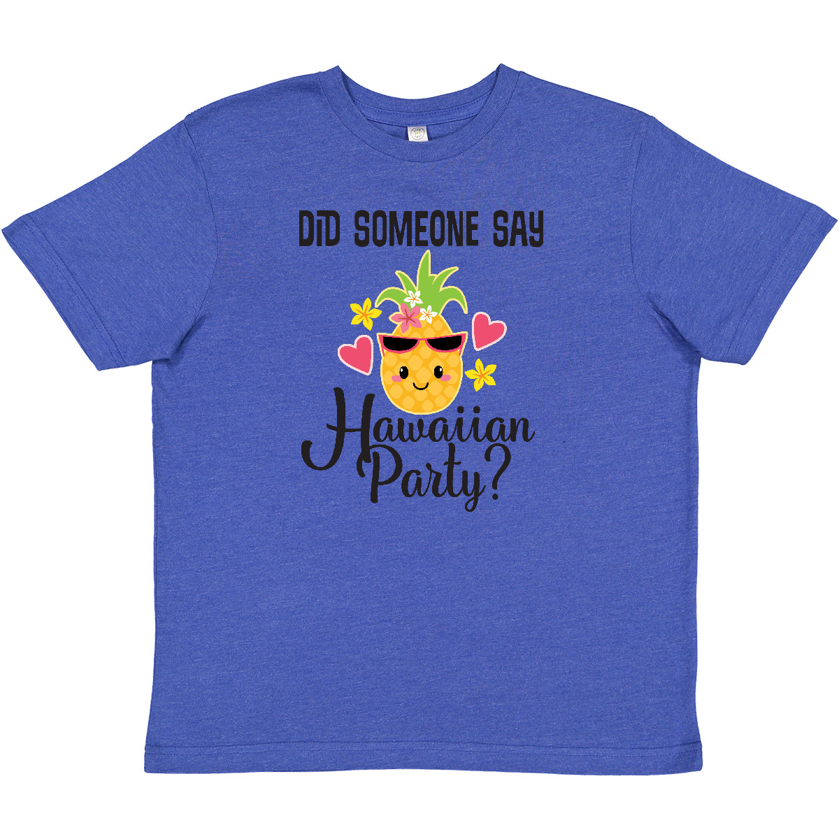 Inktastic Hawaiian Party Pineapple Youth T-Shirt Hawaii Food Funny Tee Kids Teen - Picture 7 of 7