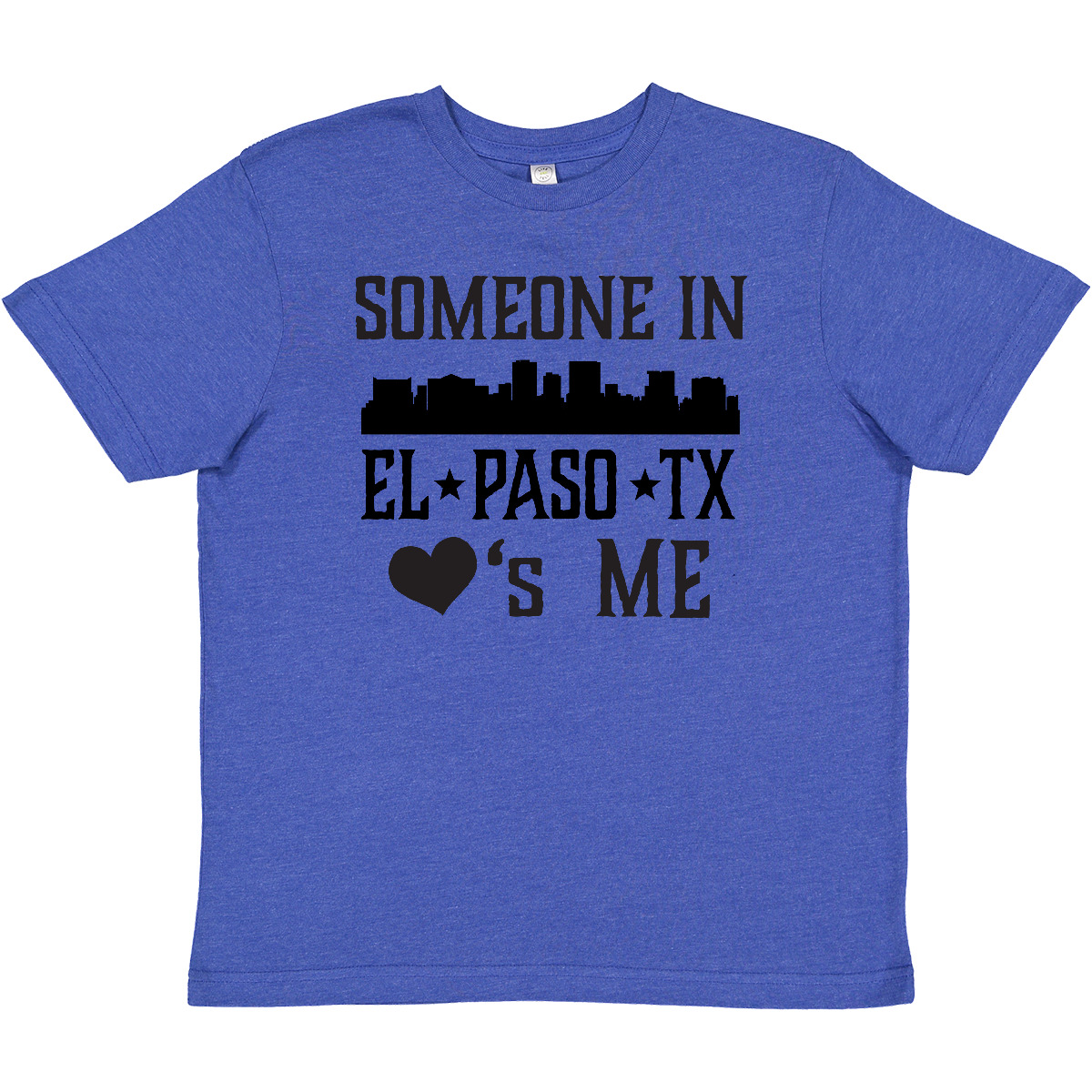 Inktastic El Paso Texas Someone Loves Me Skyline Youth T-Shirt Tx City Apparel - Picture 7 of 8