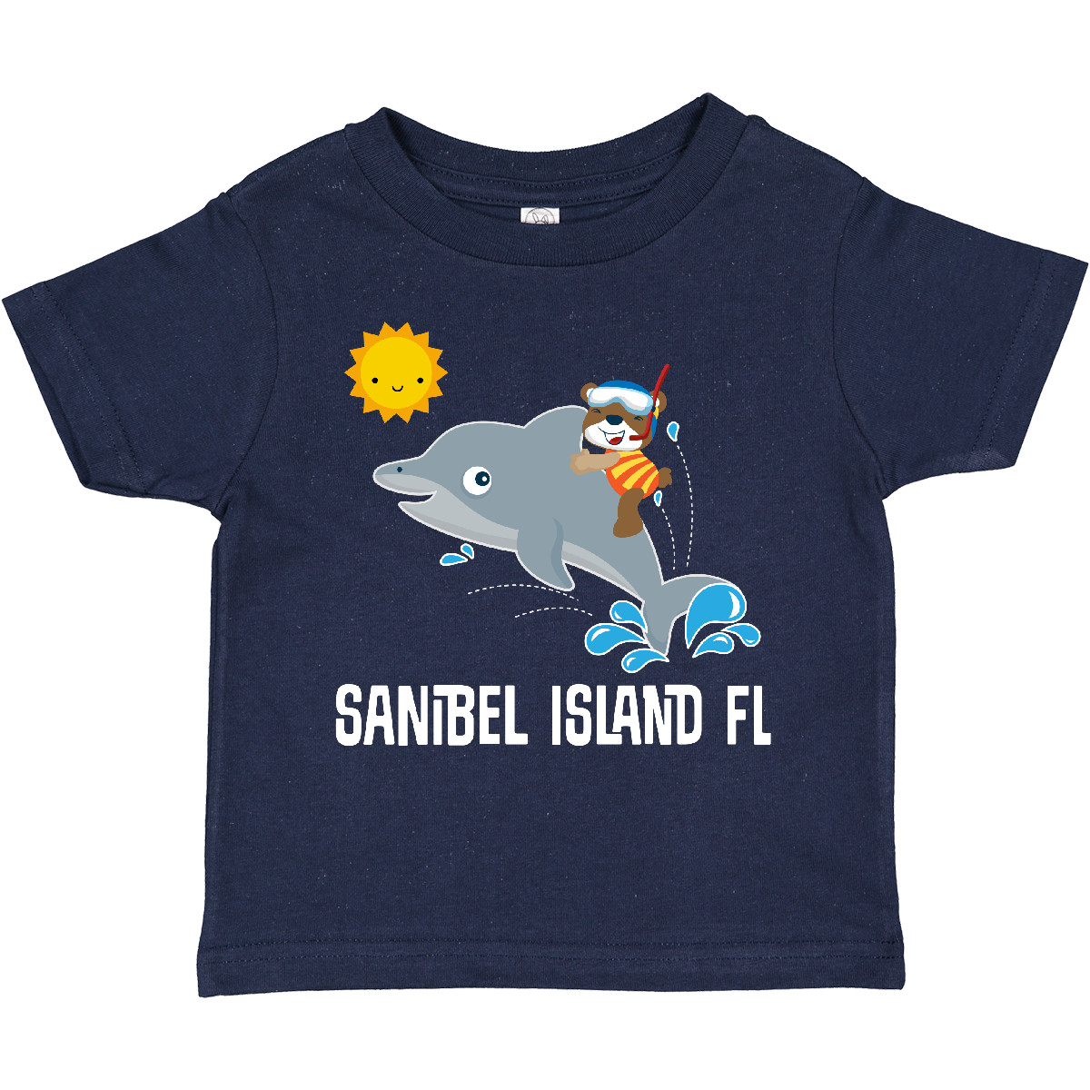 Inktastic Sanibel Island Florida Dolphin Toddler T-Shirt Trip Travel Apparel Kid - Picture 8 of 9