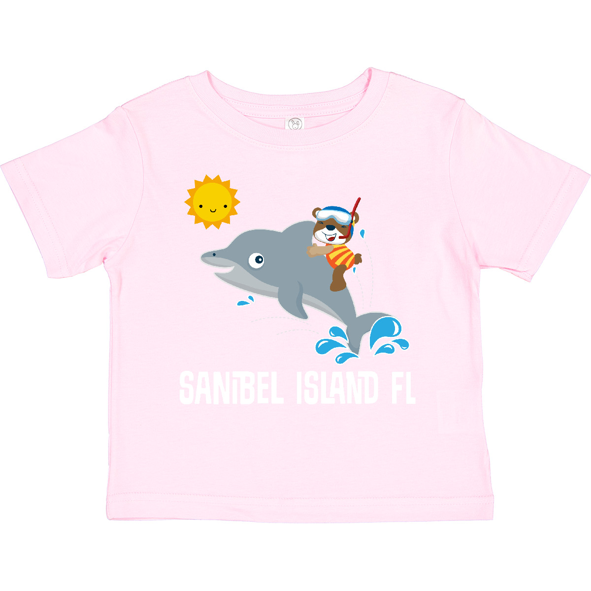 Inktastic Sanibel Island Florida Dolphin Toddler T-Shirt Trip Travel Apparel Kid - Picture 9 of 9