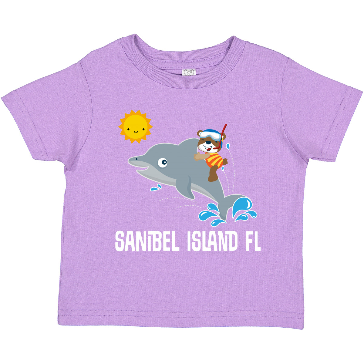 Inktastic Sanibel Island Florida Dolphin Toddler T-Shirt Trip Travel Apparel Kid - Picture 7 of 9