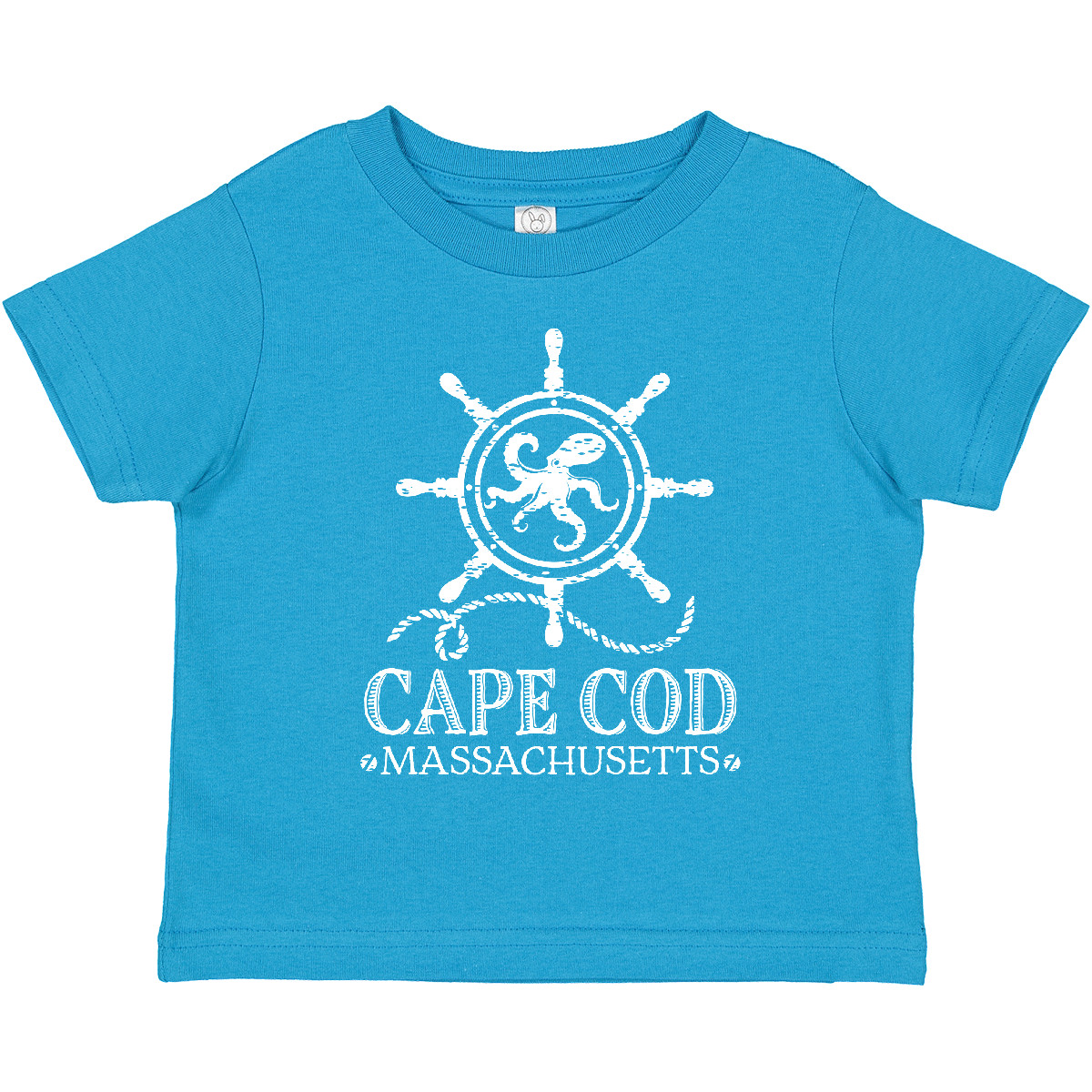 Inktastic Cape Cod Massachusetts Camiseta Náutica Niño Pequeño Ropa Ocean Trip Niño - Imagen 6 de 7