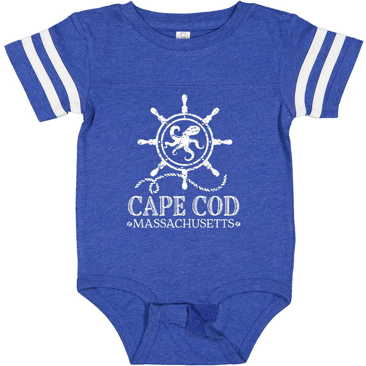 Inktastic Cape Cod Massachusetts Nautical Baby Bodysuit Apparel Ocean Trip Hws - Picture 4 of 8