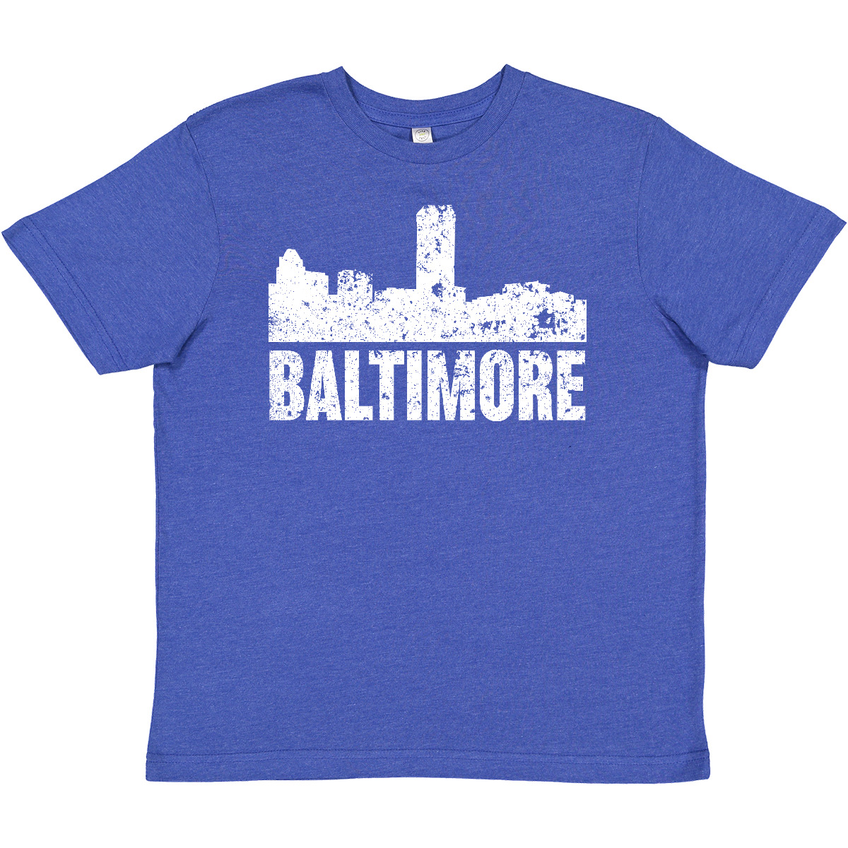 Inktastic Baltimore Skyline Grunge Youth T-Shirt Skylines Maryland Silhouette - Picture 10 of 10
