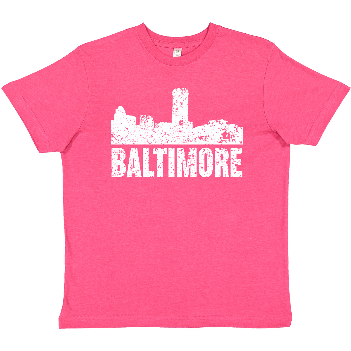 Inktastic Baltimore Skyline Grunge Youth T-Shirt Skylines Maryland Silhouette - Picture 9 of 10