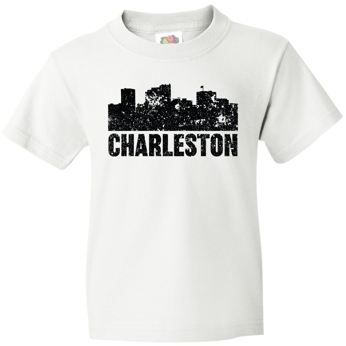 Inktastic Charleston Skyline Grunge Youth T-Shirt Skylines Charlestone West Born - Picture 9 of 9