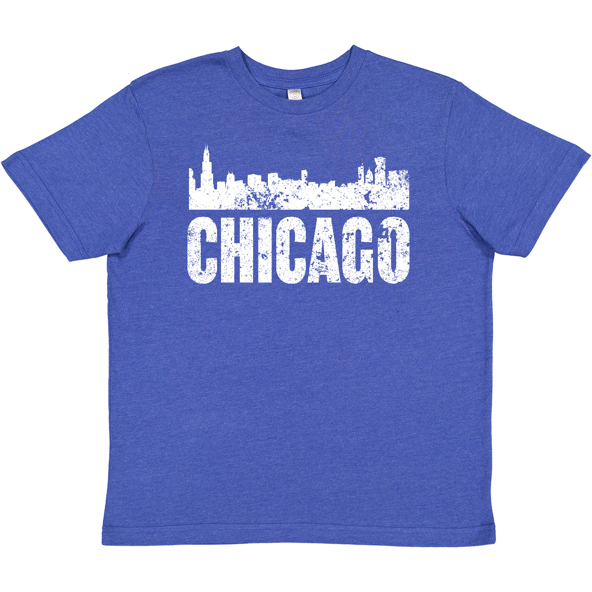 Inktastic Chicago Skyline Grunge Youth T-Shirt Skylines Silhouette Illinios Born - Picture 10 of 10