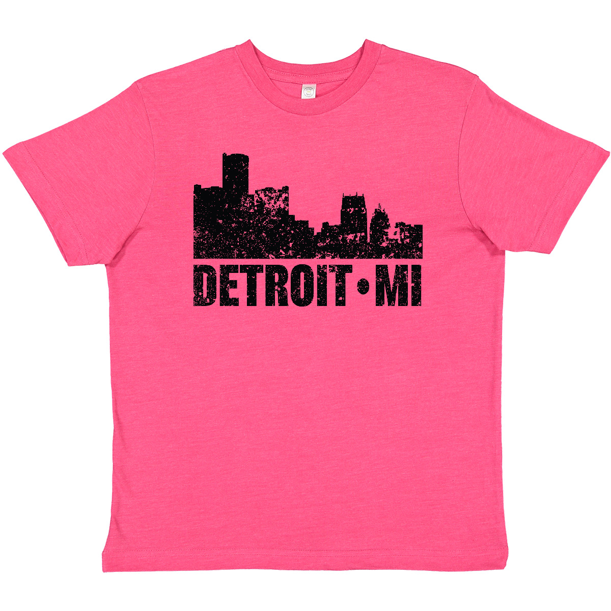 Inktastic Detroit Skyline Grunge Youth T-Shirt Skylines Michigan Silhouette Tee - Picture 7 of 9