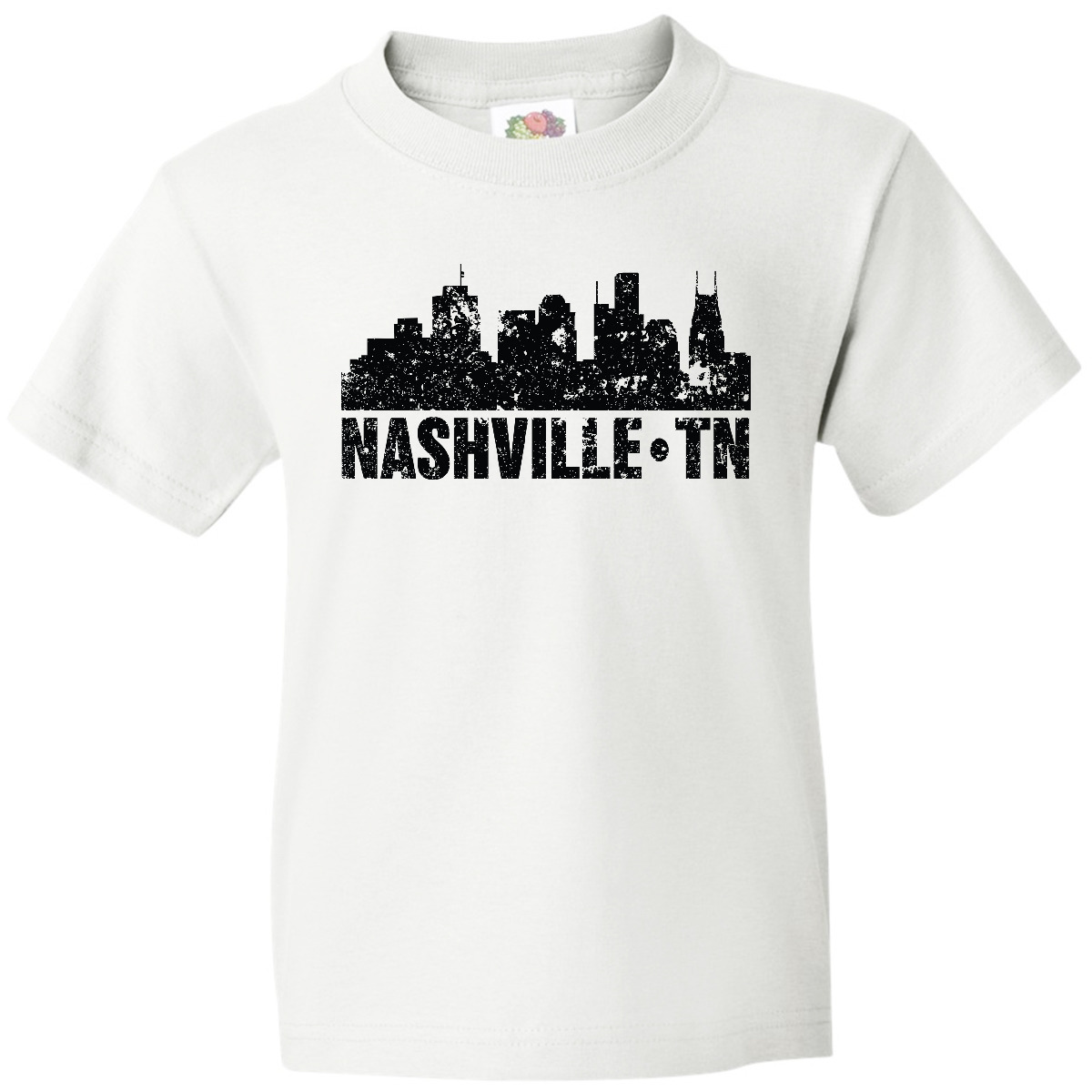 Inktastic Nashville Skyline Grunge Youth T-Shirt Skylines Nasville Silhouette - Picture 9 of 9