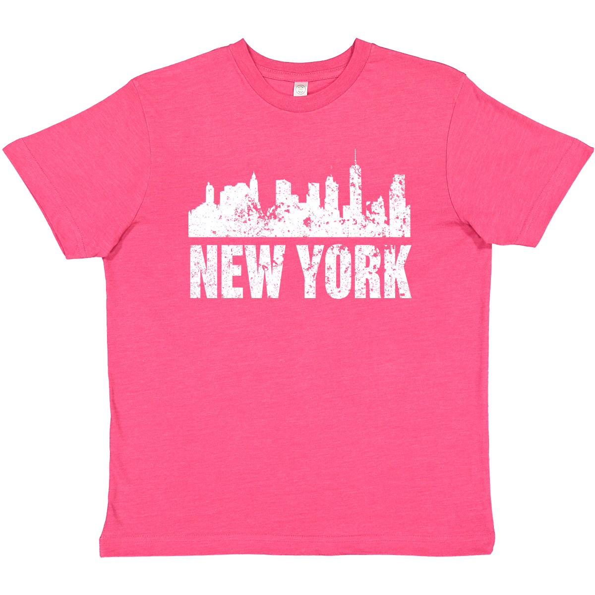 T-shirt Inktastic New York Skyline Grunge giovane Skylines Silhouette State Born - Foto 9 di 10