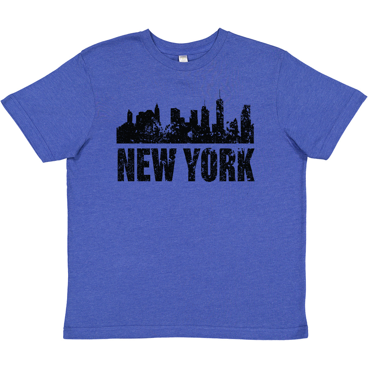 Inktastic New York Skyline Grunge Youth T-Shirt Skylines Silhouette State Born - Picture 8 of 9