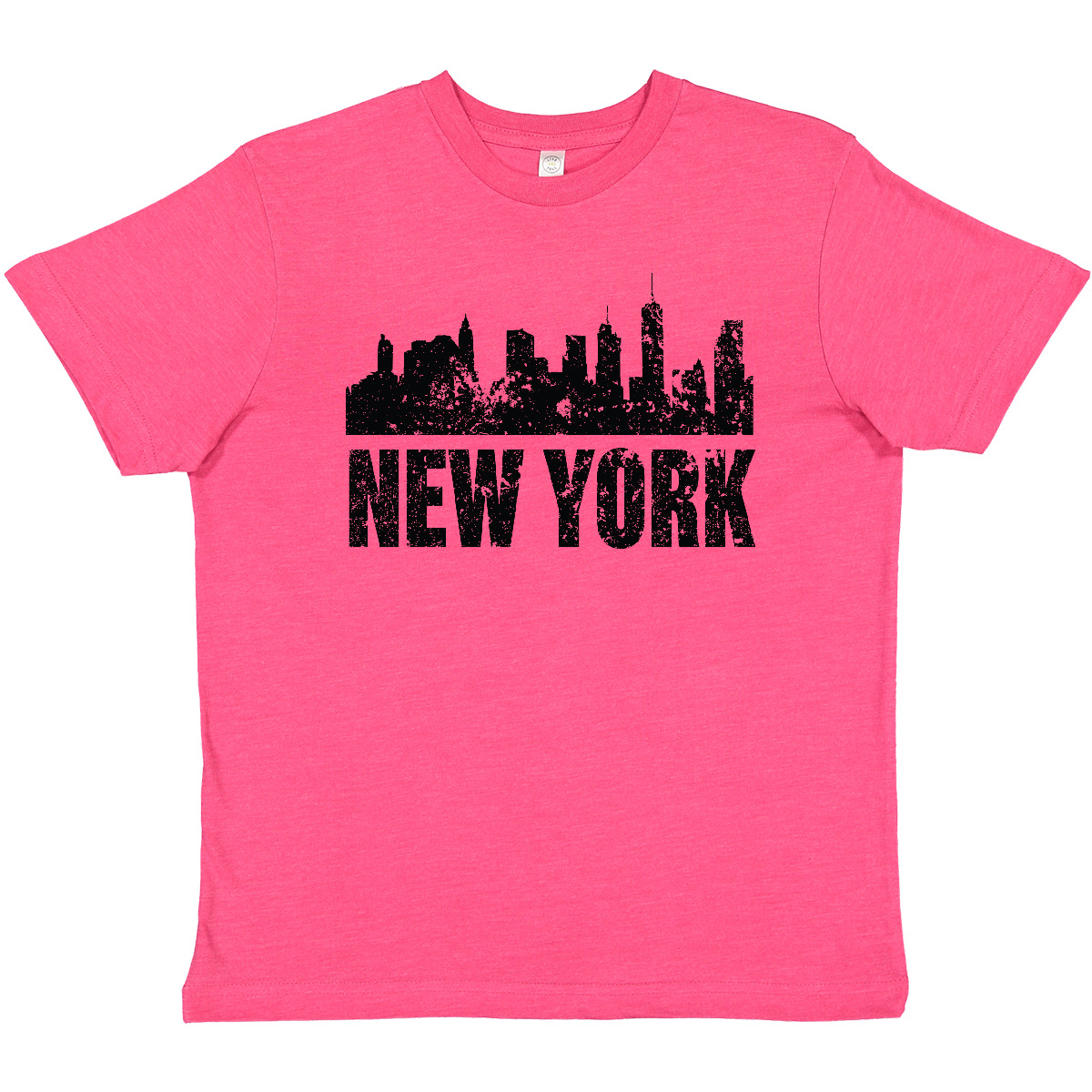 Inktastic New York Skyline Grunge Youth T-Shirt Skylines Silhouette State Born - Picture 7 of 9