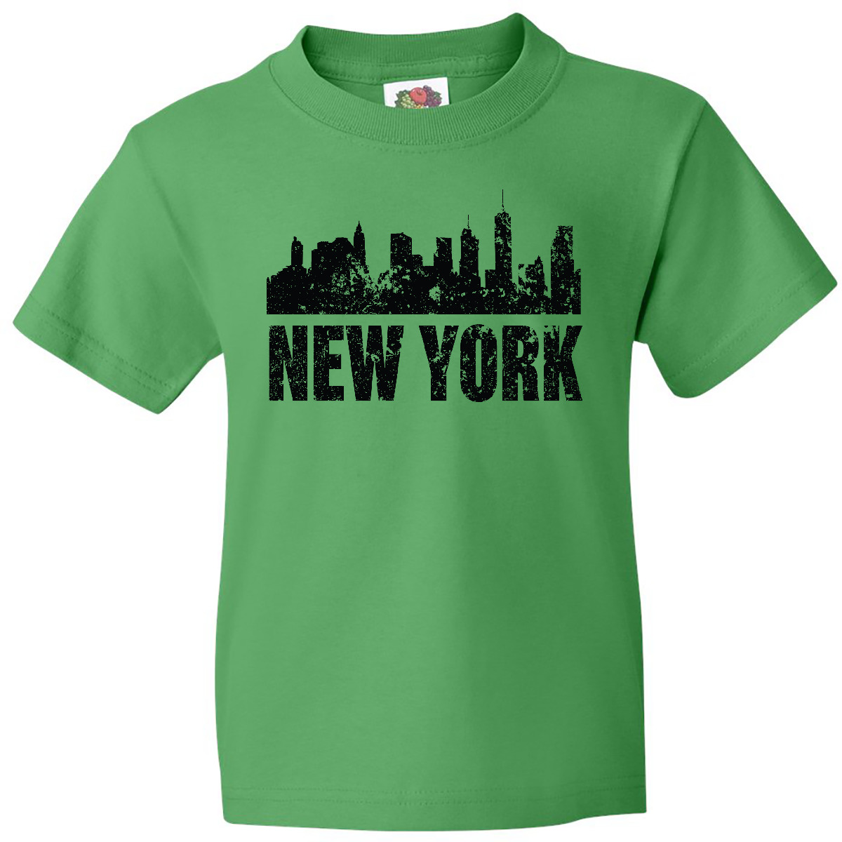 Inktastic New York Skyline Grunge Youth T-Shirt Skylines Silhouette State Born - Picture 4 of 9