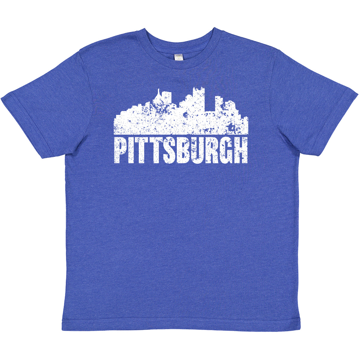 Inktastic Pittsburgh Skyline Grunge Youth T-Shirt Skylines Pennsylvania Pa Born - Picture 9 of 9