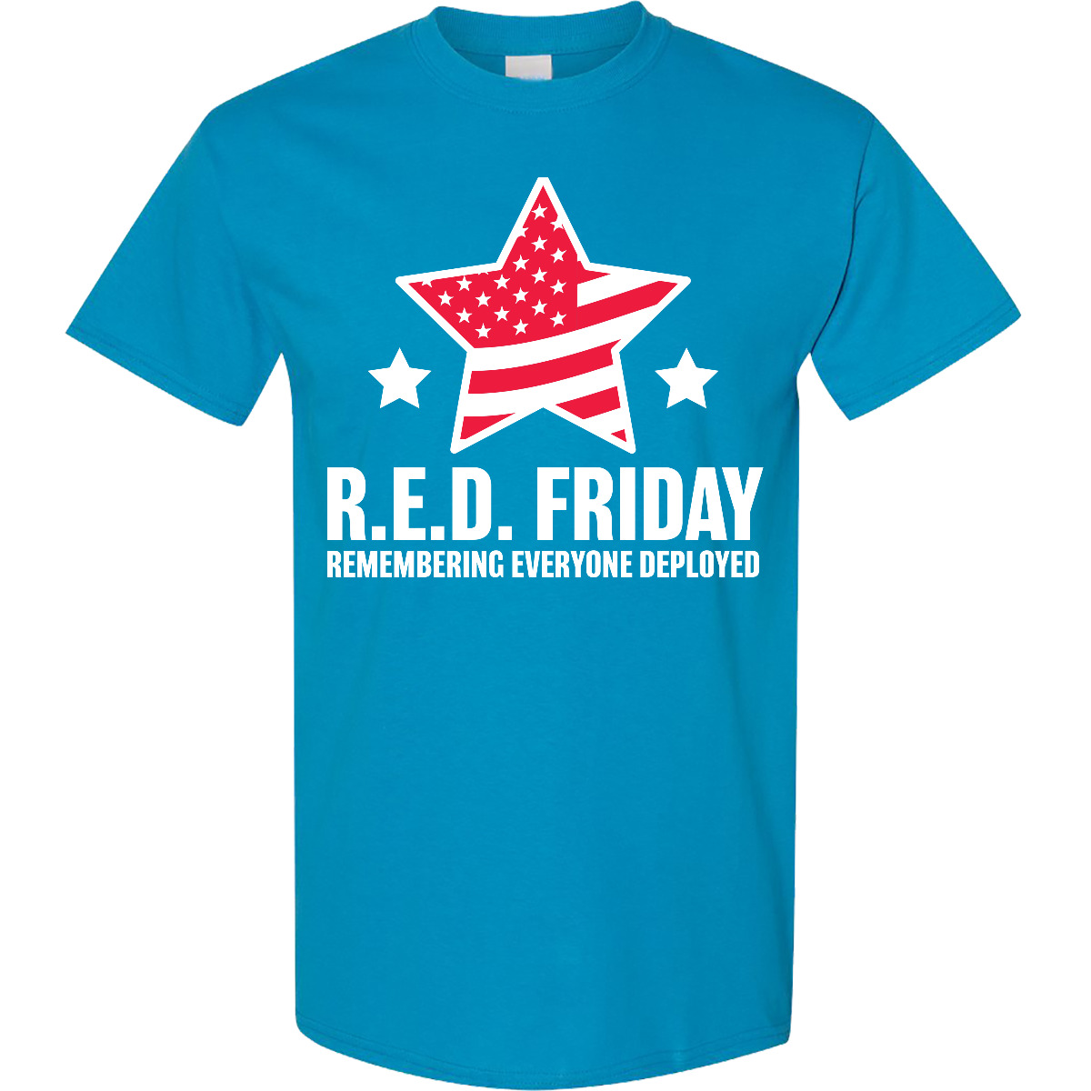 Inktastic Red Friday Remembering Everyone Deployed With Red American T-Shirt