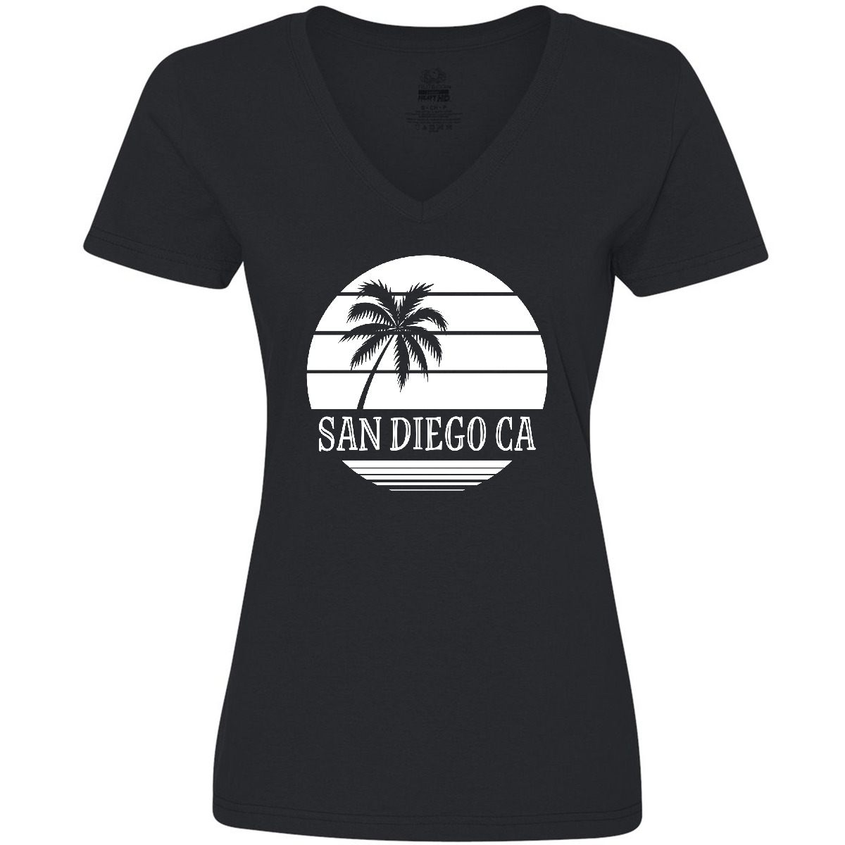 Inktastic San Diego California Beach Women's V-Neck T-Shirt Ca Cities Trip Tees - Picture 3 of 7