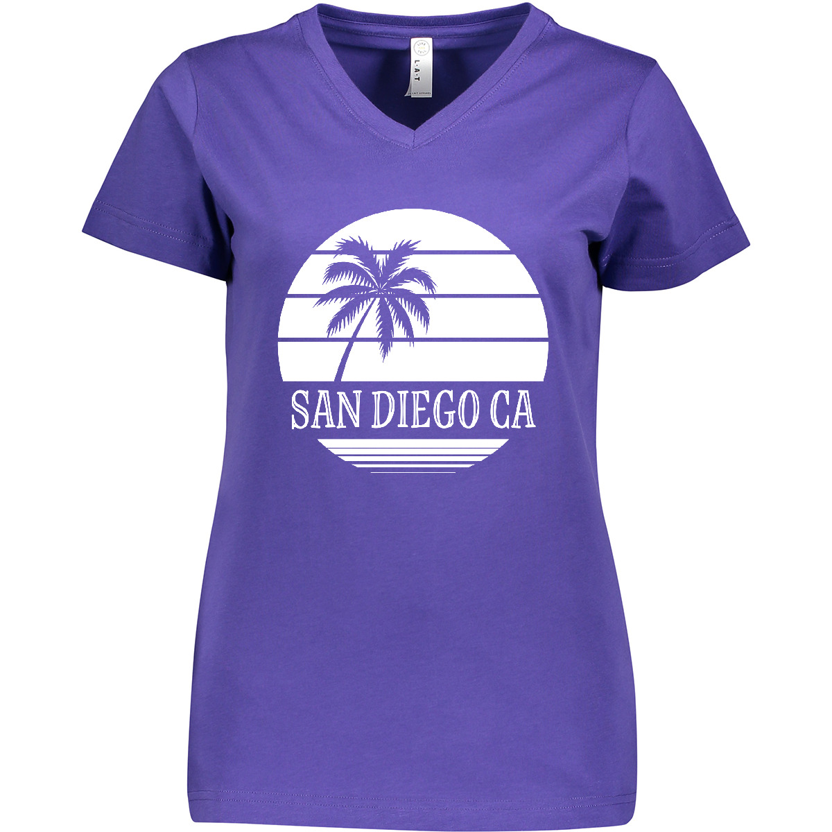 Inktastic San Diego California Beach Women's V-Neck T-Shirt Ca Cities Trip Tees - Picture 7 of 7