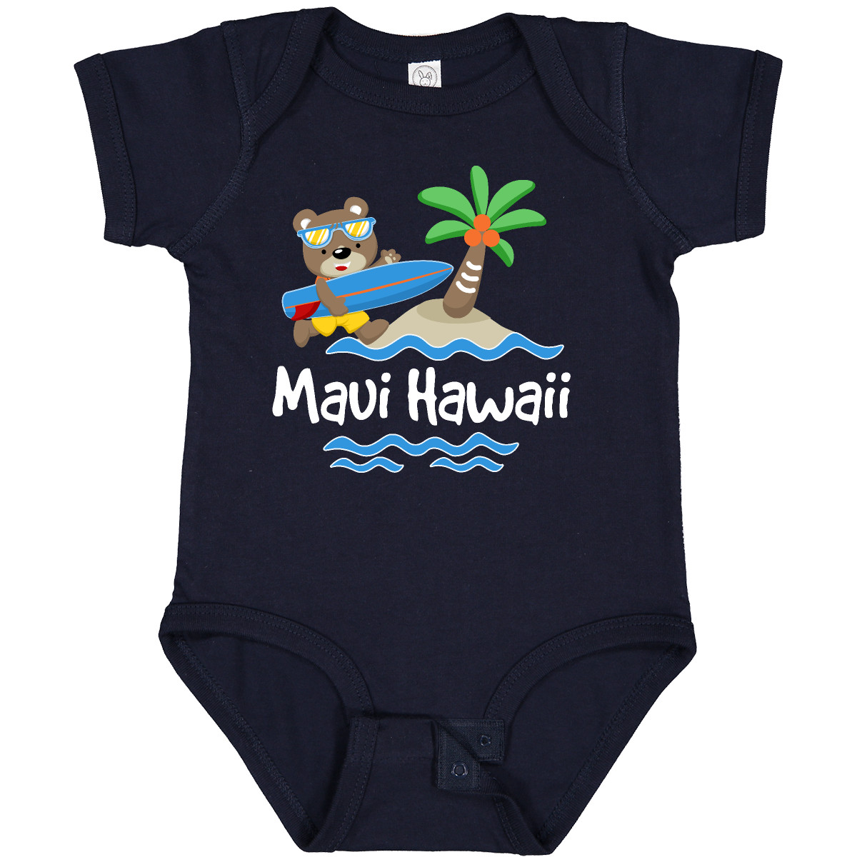 Inktastic Maui Hawaii Cute Vacation Infant Creeper Surfing Islands Childs Trip U - Picture 9 of 10