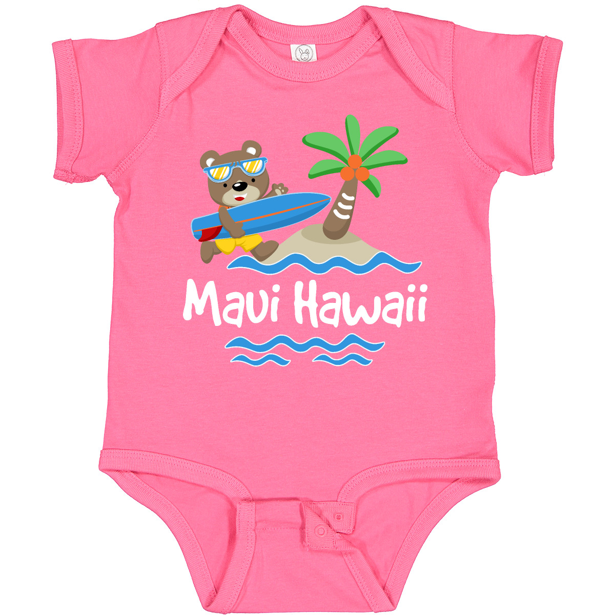 Inktastic Maui Hawaii Cute Vacation Infant Creeper Surfing Islands Childs Trip U - Picture 5 of 10