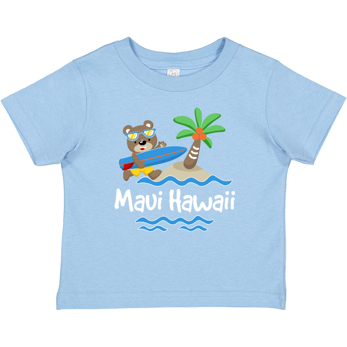 Inktastic Maui Hawaii Cute Vacation Baby T-Shirt Surfing Islands Childs Souvenir - Picture 5 of 9