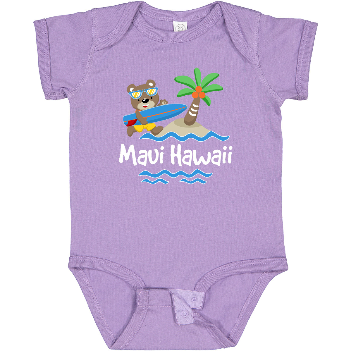 Inktastic Maui Hawaii Cute Vacation Infant Creeper Surfing Islands Childs Trip U - Picture 7 of 10