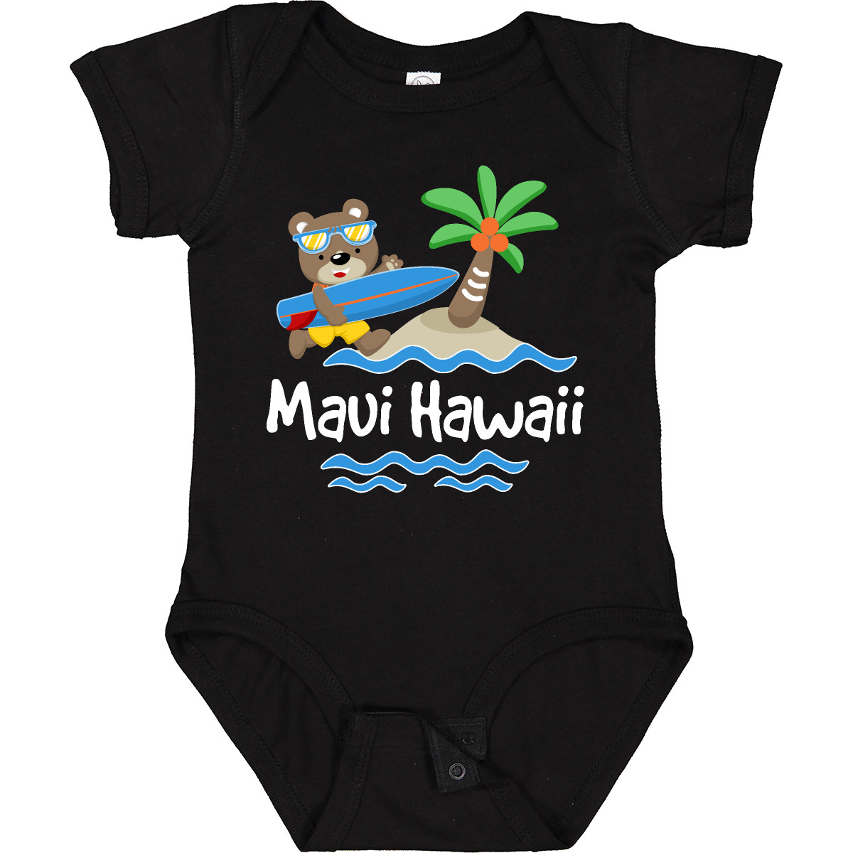 Inktastic Maui Hawaii Cute Vacation Infant Creeper Surfing Islands Childs Trip U - Picture 2 of 10