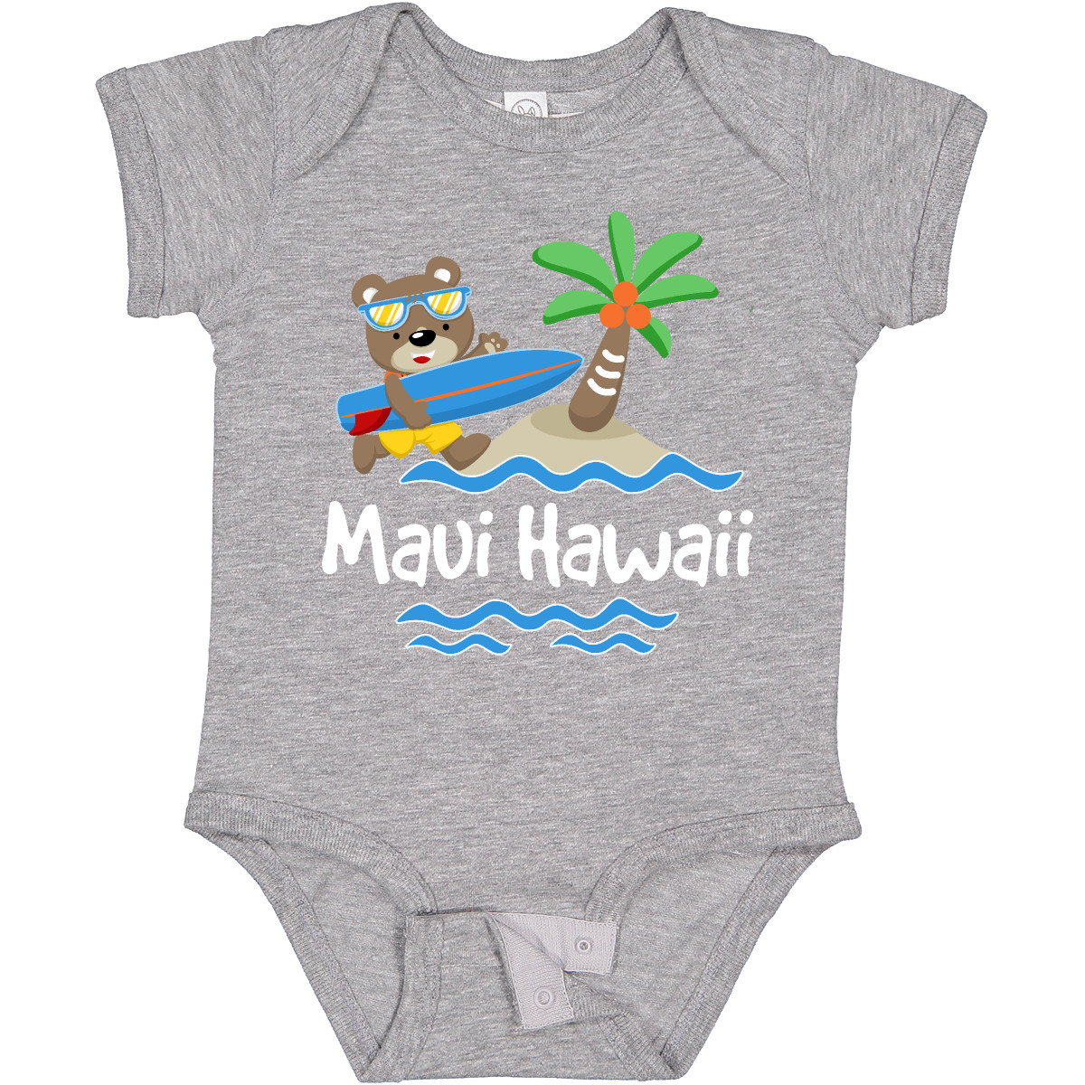 Inktastic Maui Hawaii Cute Vacation Infant Creeper Surfing Islands Childs Trip U - Picture 4 of 10